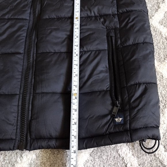 Dockers Men's XL Box Quilted Black Puffer Vest - Picture 7 of 16